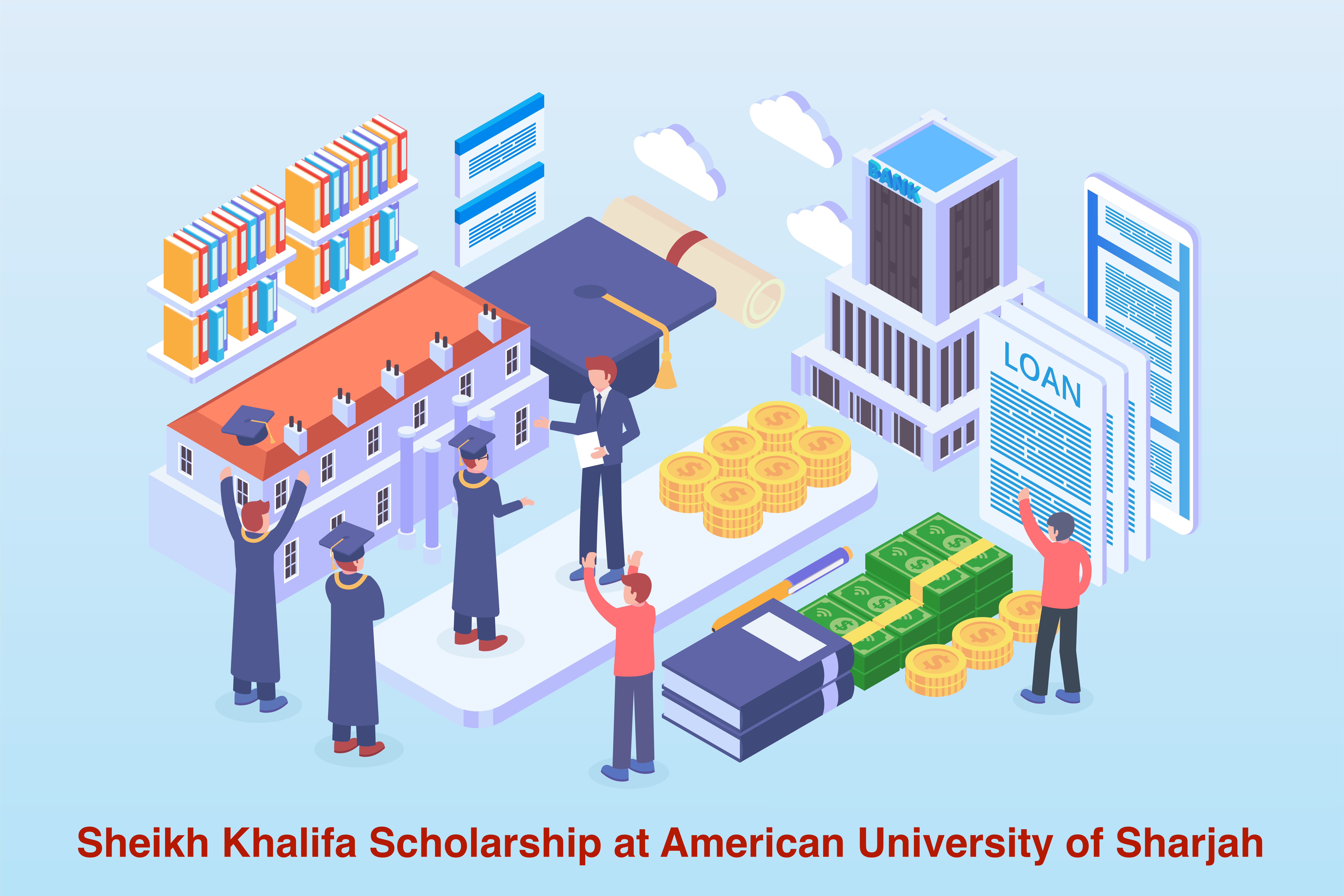 Sheikh Khalifa Scholarship at American University of Sharjah, awarded to 4 brilliant students