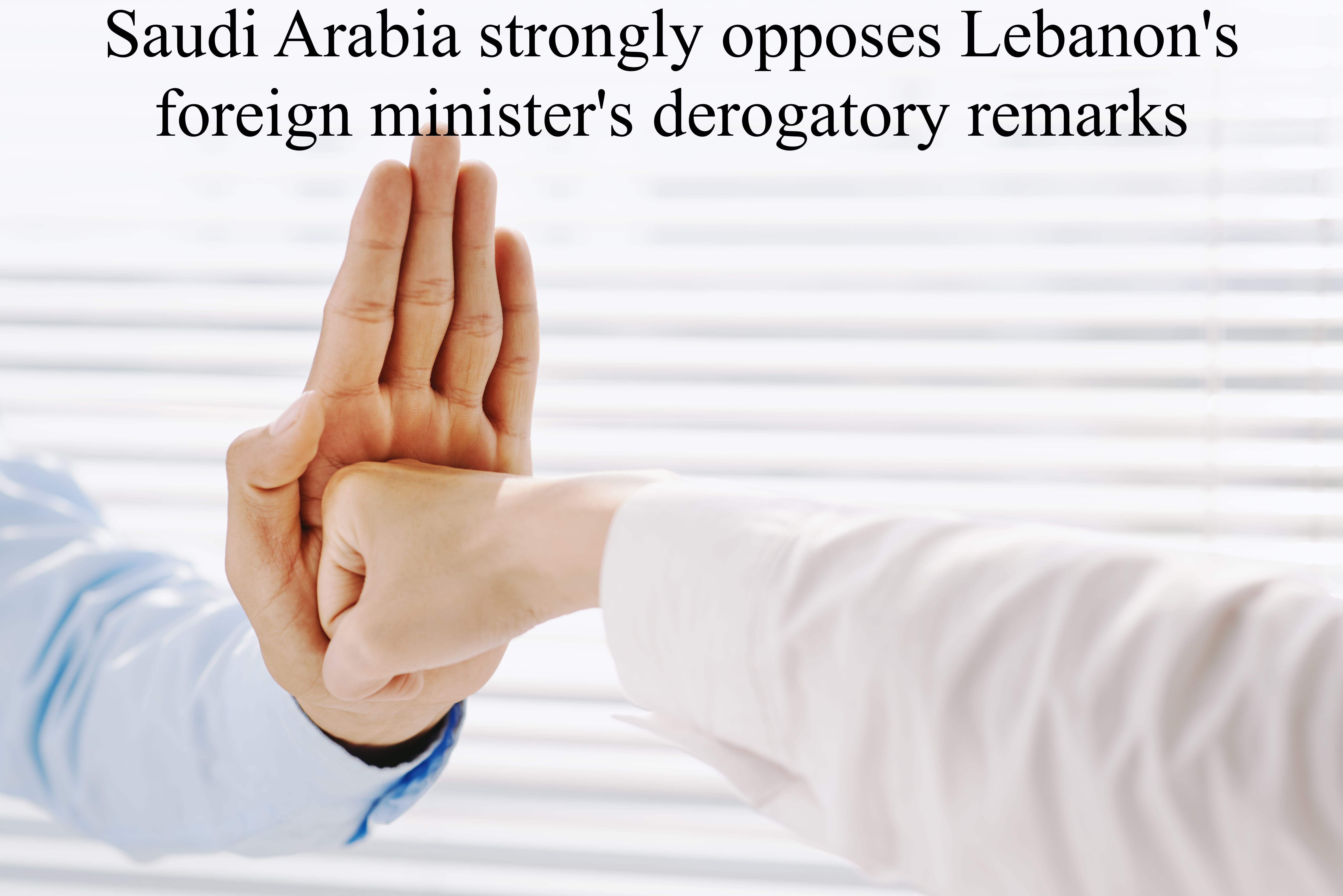 Saudi Arabia strongly opposes Lebanon's foreign minister's derogatory remarks