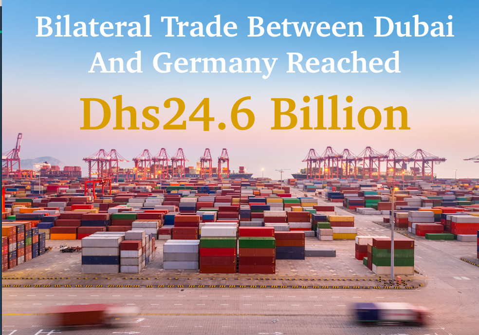 In 2020, bilateral trade between Dubai and Germany reached Dhs24.6 billion