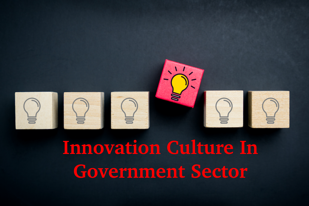 The government sector's culture of innovation has been highlighted