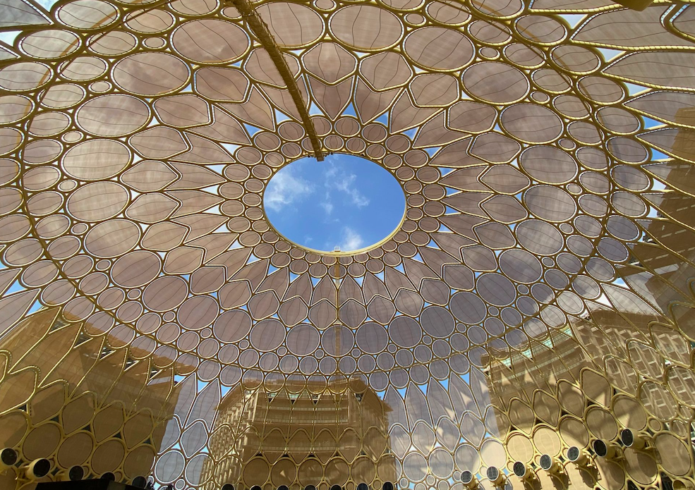 Al Wasl dome lits up to commemorate 100 days until Expo 2020 Dubai